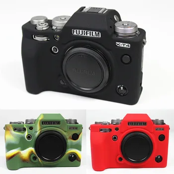 Mäkké Silikónové puzdro Pre Fuji X-T4 XT4 Fotoaparát Ochranca Kože Prípade Fujifilm