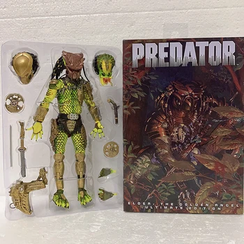 NECA AVP Aliens vs Predator Obrázok Jungle Hunter Predator Zlato Kenner Vodca Klanu Vedúci Xenomorph Lab Uniknúť Fugitívnych Predator
