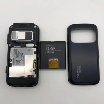 Nokia N86 zrekonštruovaný Pôvodný Nokia N86 pôvodné odomknutý GSM 3G WIFI GPS 8MP Mobilný telefón Black&White russian podpora pre klávesnicu