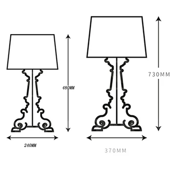 Nordic Tvorivé Obývacia Izba Ghost Tabuľka Light Designer Jednoduché Osobnosti Dizajn Posteli Stôl Barokovom Štýle Klasické Stolové Lampy