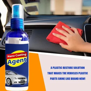 Nové Plastové protektorovanie agent Automobilový priemysel Interiér Plastové Obnoviť Auto Plastové Zrekonštruovaný Povlak Vložiť Údržba Agent 30ml