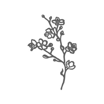 Nové Čínske Slivkové Kvety Rezanie Kovov Zomrie Šablón Pre DIY Scrapbooking Papier Dekoratívne Razba Remeselníci Die Kusy Šablóny