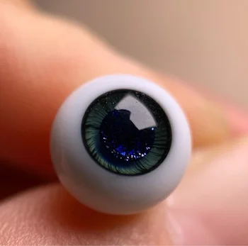 OB11 bábika simulácia očná guľa veľkosti 10 mm sklo eye loptu black pearl multi-farebné postupnej zmene oko loptu nové oko loptu tmavo fialová