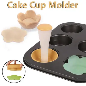 Plastové Pečivo Tamper Koláč Shell Formy Tortu Fréza Kvet / Kolo Cesto Cookie Cutter Nastaviť Cupcake Muffin Plesní