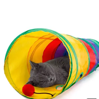 Praktické Mačka Tunel Pet Trubice Skladacie Hrať Hračka Krytý Vonkajší Mačiatko, Šteňa, Hračky pre Puzzle Výkone Skrýva Školenia a R