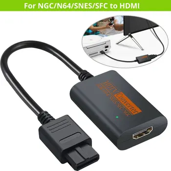 Pre NGC/SNES/N64/SFC Na kompatibilný s HDMI Prevodník Adaptér Pre Nintend 64 Pre GameCube Plug And Play, Plný Digitálny Kábel