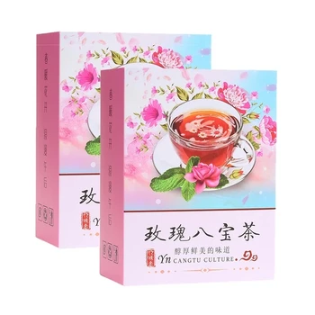 Prírodné Aromaterapia Čaj,Kvet Čaj s Sušené Ovocie, Taška,Patrí Longan Rose Jujube Čínsky Bylinný Čaj, Krása Pokožky Čaj 180 g