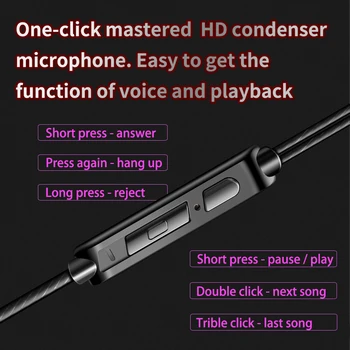 QKZ 3,5 mm Káblové In-Ear slúchadlá S Bass Slúchadlá Stereo headset Metal Stereo slúchadlo Pre Xiao IPhone, Smartphone huawei