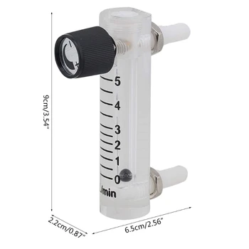 Regulátor plynu LZQ-3Flowmeter 0-3LPM prietokomer s regulačným Ventilom pre Kyslík/Vzduch/Plyn