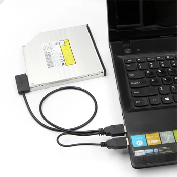 SATA Do USB Kábel Adaptéra 6+7P SATA Na USB2.0 Easy Drive Line Prenos Box Plug And Play Notebook Optická Jednotka Line