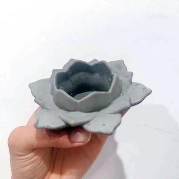 Silikónové Lotus svietnik Formy Tealight Držiteľ Formy epoxidové živice silikónové formy DIY Hlinené Formy na betón dizajn Silikónové Formy