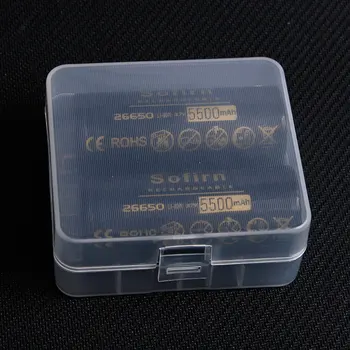 Sofirn 3,7 V 26650 5500mAh Batéria Plochá Tlačidlo 5C Vysoká Schopnosť Vybíjania Lítiová Batéria Li-ion Batérie pre LED Baterka