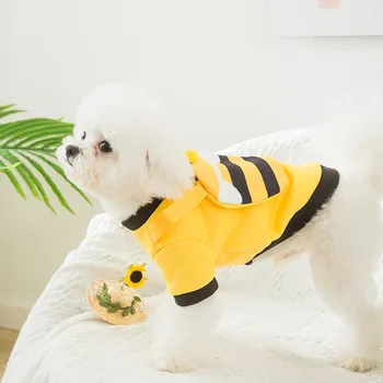 Stereo batoh sveter jar jeseň Teddy psa oblečenie malý pes Bugo Bomei mačka šaty, letné šaty, malé psie oblečenie