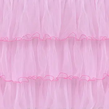 Svadobné Tylu Tutu Tabuľka Sukne obrus, Ružové a biele, 3 Stupne Večera Riad Dekorácie Narodeniny Dieťa Sprcha party dekorácie