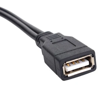 USB 2.0 1 Žena 2 Male Y-Splitter Synchronizáciu Údajov Plnenie Predlžovací Kábel Len (žiadny Prenos Údajov)