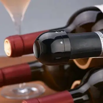 Vákuové Červené Víno Zátka Silikónová Zapečatené Fľaša Šampanského Zátky Fóliou Zachovať Čerstvosť Zátka Domov Bar Príslušenstvo
