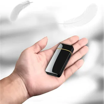 Windproof Flameless Elektrické Dual Arc Ľahšie Nabíjateľná Plazma USB, Zapaľovače pre Fajčiarov, Cigaretový Príslušenstvo Mužov, Darčeky