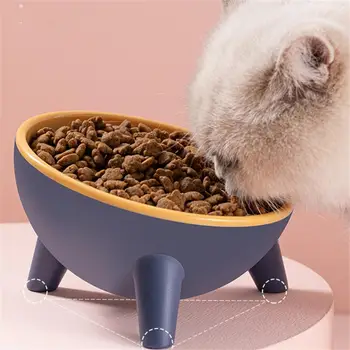 Zdvihol Naklonená Zvýšenej Misy Pet Mačka Psov Vody Jedlo Spätnou Prevencie Kŕmenie Dávkovač Nádoby Pet Pohodlie Kŕmenie Misa
