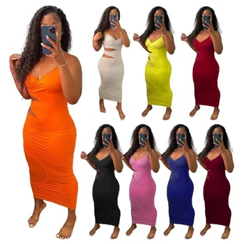 ZOOEFFBB Plus Veľkosť Sexy Bodycon Maxi Šaty Dovolenku Oblečenie pre 2021 Módne Ženy, Letné Šaty, Elegantné Party Šaty Noc