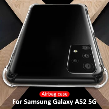 Číry Ochranný Kryt pre samsung f62 5g F62 A72 A52 A42 5G A50 A70 71 Späť prípade TPU puzdro pre Samsung Galaxy F62 A12 A71 A51 5G
