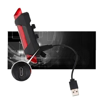 Ľahké cyklistické 5 LED USB Nabíjateľné Bicykel zadné Svetlo Bicykli, Bezpečnosť na Bicykli alarm, Zadné Lampy Mtb Bike príslušenstvo príslušenstvo