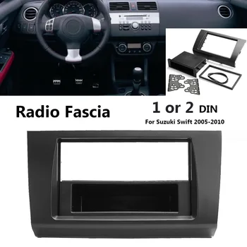1 alebo 2 Din Auto Stereo Rádio Fascia Doska Rám DVD Panel Audio Dash Mount Kit Adaptér pre Suzuki Swift 2005 2006 2007 roky 2008-2010