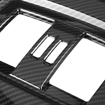 1 ks auto-styling ABS Plast Uhlíkových vlákien Štýl Zadné Sedadlo Klimatizácia Ventilačné Kryt Výbava pre BMW 3 4 Série F30 F34 F32 13-18