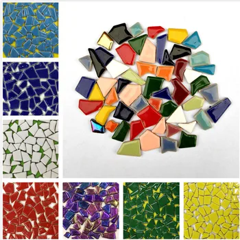 100g Nepravidelnú Mozaiku, Takže Tvorivé Keramické Obkladačky HOBBY Hobby Stenu Remeslá Remeselné Dekoračné Materiály Mozaika Kusy