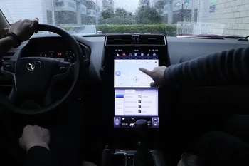 128G Tesla Obrazovke Carplay Android 9 autorádia 2 Din Stereo Prijímač Pre Toyota Pôdy Cruiser Prado 150 2018 Auta GPS Záznamník Jednotky