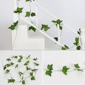 12pcs Umelé Ivy Leaf Garland Rastliny Viniča Falošné Listy Strany Domova Falošné Ruže Kvet Fashion Umelé Dekorácie