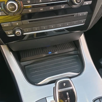 15W Auto bezdrôtová nabíjačka pre BMW X3 F25 X4 F26 2011-2017 QI nabíjačka telefónu rýchle nabíjanie platne držiaka telefónu príslušenstvo