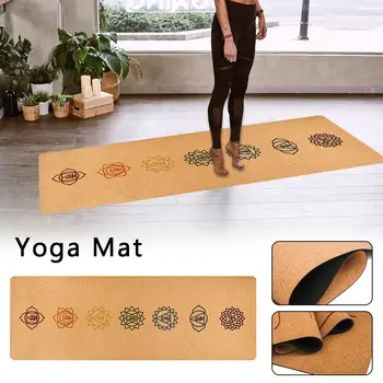 183X68cm Prírodného Korku Yoga Mat TPE Fitness Mat Športové Mat Cvičenie Pilates Mat Non Slip Yoga Mat 5mm Absorbovať Pot Žiadny Zápach