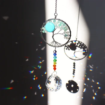 1PC Farba Crystal Glass Rainbow Prívesok, pre Domáce Dekorácie, Vianočné Stromu Visí Kvapky