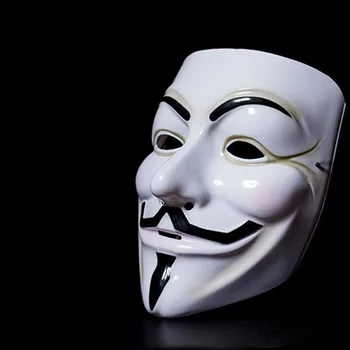 1Pc V for Vendetta Maska Halloween Maškaráda Strašidelné Strana navrhne Cosplay Kostým Príslušenstvo Rekvizity Anonymné Film Guy Fawkes
