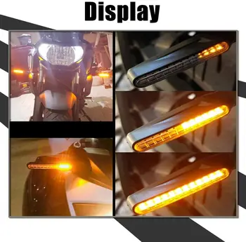 1PCS Univerzálne LED Motocykel Zase Signál 12v Vodotesný IP68 Sekvenčné Amber Flasher Indikátor Blinker Zadné Svetlá Príslušenstvo