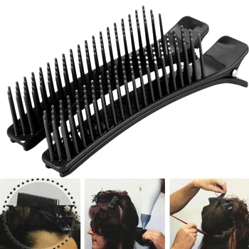 2 KS Multifunkčné Vlasy Klip Svorky Vlasy Salon Strihanie Hrebeň Salon Sušenie Perm Farbenie Vlasov Styling Nástroj