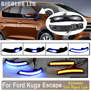 2 ks Na Ford Escape Kuga EcoSport roky 2013-2018 LED Dynamický Zase Signálneho Svetla Bočné Zrkadlo Indikátor Sekvenčného Blinker na Čítanie