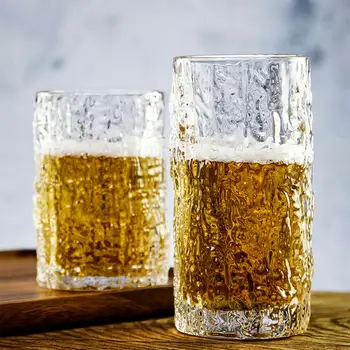 2 ks Tvorivé Japonské Víno Sklo Kôra Vzor Pivo, Pohár Vodky Whisky Cup Domov Transparentné Mlieko, Džús, Káva Pohár Pohár Dary