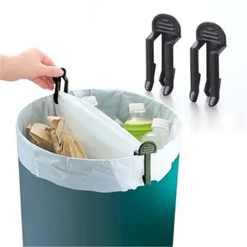 2 KS Tvorivé Odpadky Svorka Môžete Klip Odpadkové Vrecko Klip Do Koša Taška Držiak Koša Partner Zabraňuje Odpadky Taška Z Pošmyknutia