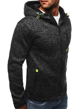 2020 nové jarné a jesenné športové pánske na voľný čas žakárové fleece sveter s Kapucňou, módne muž 4xl