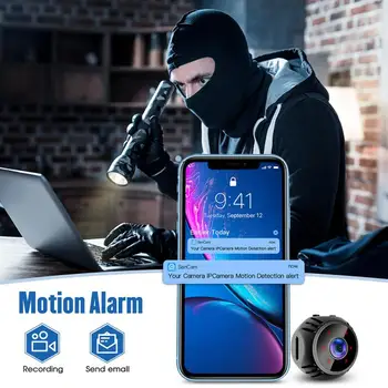 2021 Mini 1080P Bezdrôtové Kamery WiFi Baby Monitor Home Security Dohľadu Opatrovateľka Fotoaparátu v Reálnom čase Odosielať Mini Kamery