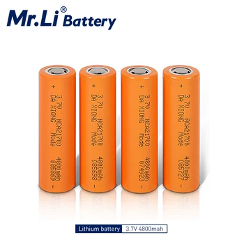 3,7 V 4800mah 21700 Lítium-iónová Nabíjateľná Vysoký Výkon Batérie Bunka Pre DIY Batériu, LED Svetlo, Blesk