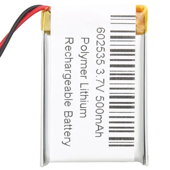 3,7 V 500mAh 602535 Lithium Polymer Li-Po li ion Nabíjateľnú Batériu Lipo článkov Pre Automobilové DVR Tachografu Bluetooth reproduktor