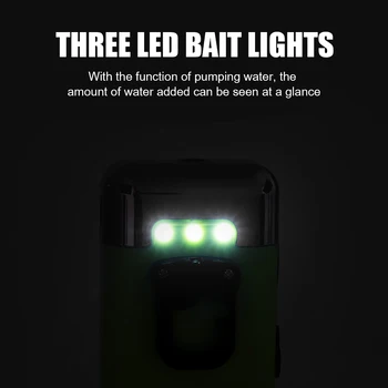 3 V 1 USB Intelligent Sensor Vody Kyslíkom Čerpadla Prenosné Smart LED Indukčné Osvetlenie Vonkajšie Rybárske Okysličenie Čerpadlo Vzduch
