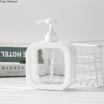 500 ml Strane Sanitzer Držiteľ Plastové Domáce Prenosné Šampón, Sprchový Gél Fľaše, Nádoby Dávkovač tekutého Mydla Kúpeľňových Doplnkov