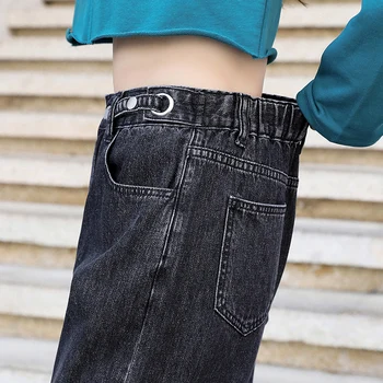 5XL plus veľkosť jeans Módne dámske džínsy 2020 jeseň nové veľké veľkosti, vysoký pás džínsy chudnutie hárem nohavice voľné nohavice