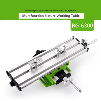 6300 Mini Precision Milling Machine Worktable Multifunction Drill Vise Fixture Working Table Bench Drill Cross Table Support
