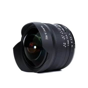 7artisans 7,5 mm f2.8 II fisheye objektív, manuálne zaostrovanie, Fotoaparát, Objektív Sony E Canon EOS M Mount Fuji FX M4/3 Mount Mirrorless Fotoaparáty Objektív