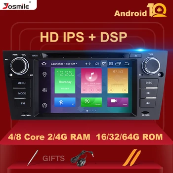 8 Core, 4GB 64 G 1 Din Android 10 CarMultimedia Prehrávač Pre BMW E90/E91/E92/E93 Rádiovej Navigácie GPS Stereo DVD vedúci Jednotky IPS DSP