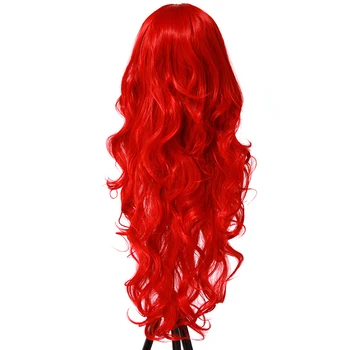 80 cm Kučeravé Červená, Ružová, Biela Strieborná Cosplay Parochne Ženy Dlho Syntetické Vlasy Kostým Na Halloween